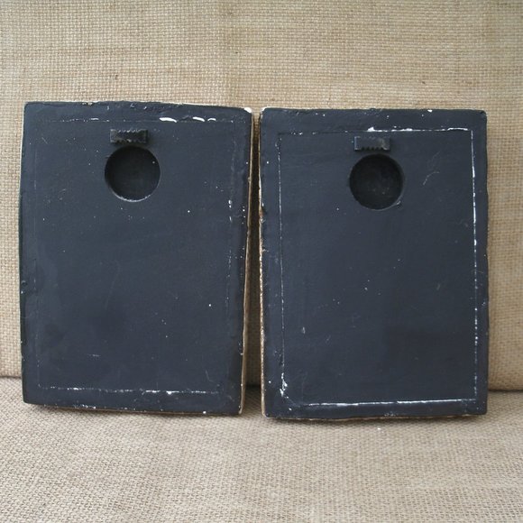 Vintage Chalkware Paris & Pisa Plaques Set of 2 - Picture 15 of 16